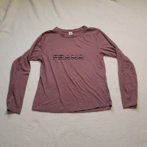 Prana Embroidered Logo Long Sleeved Top
